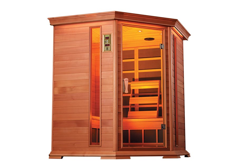 Cabina sauna cu infrarosu din lemn GD-450C